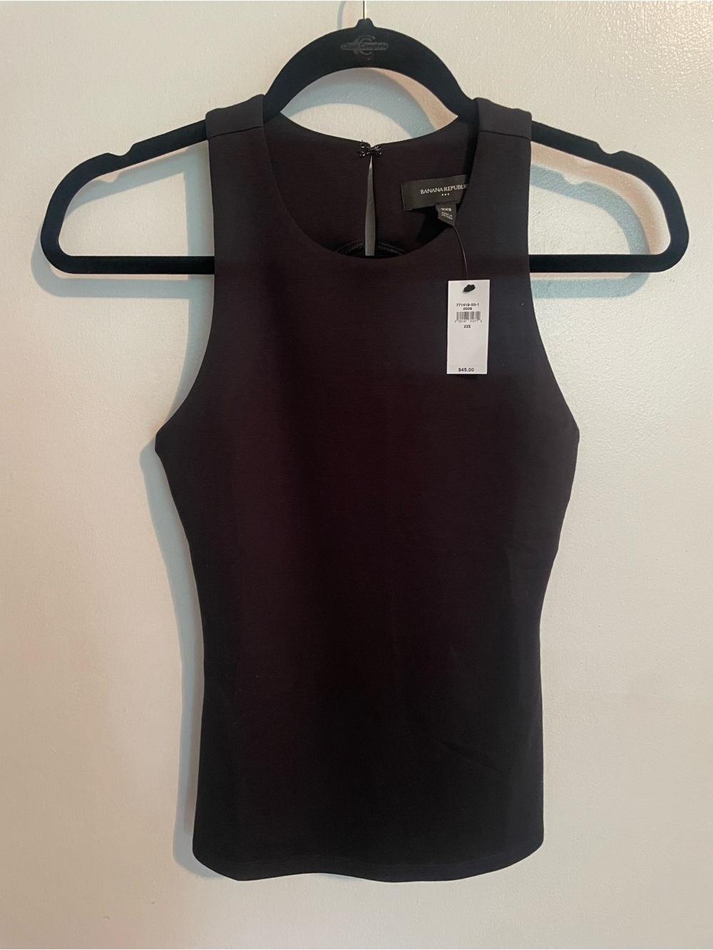 NWT Women’s Banana Republic Black Sleeveless Tank Top XXS